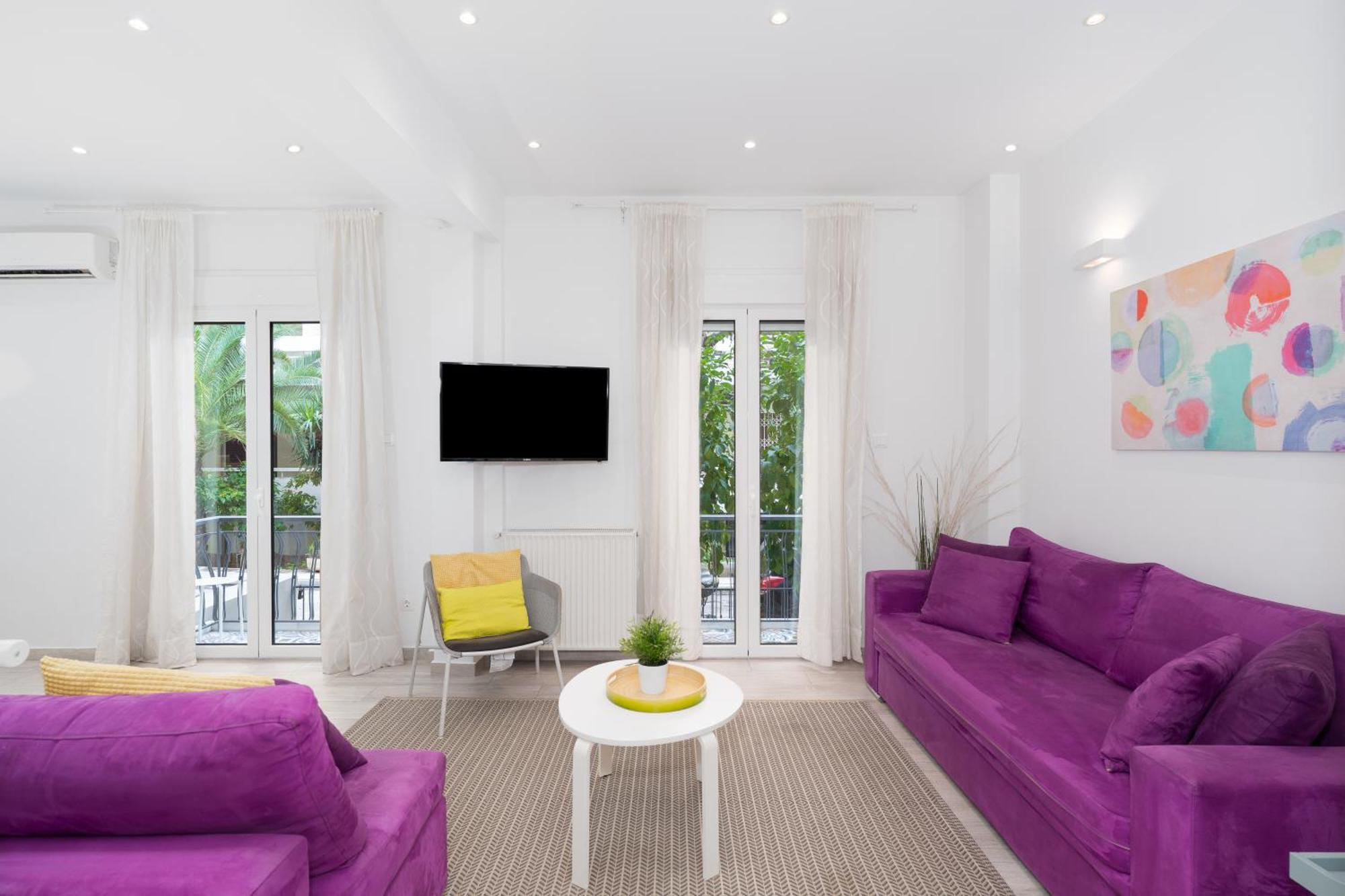 Spacious Modern Apartment In Athens Near Metro Экстерьер фото
